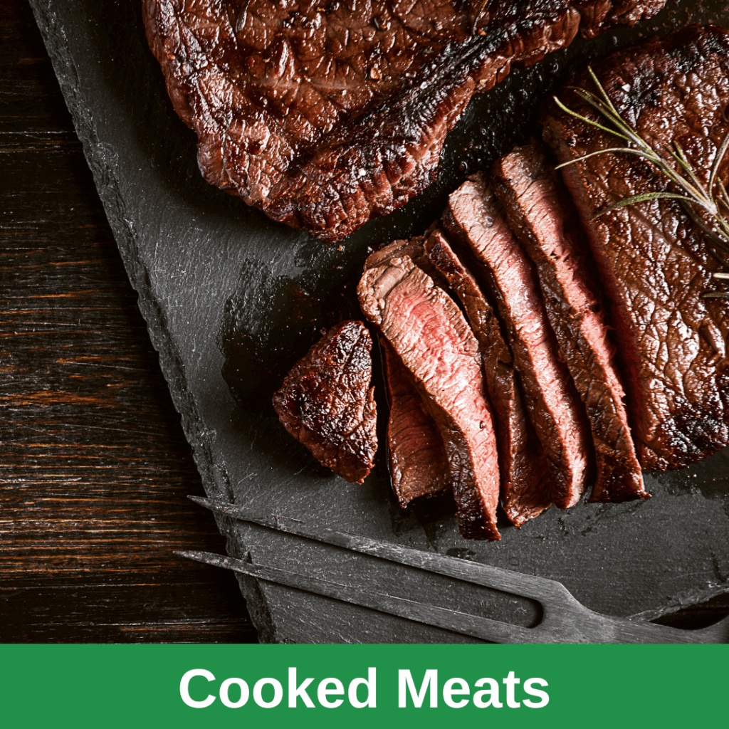 cooked meats