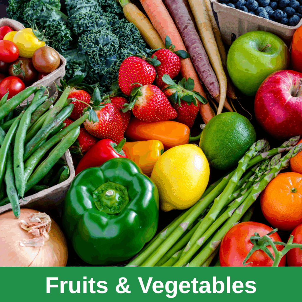 fruits and vegetables