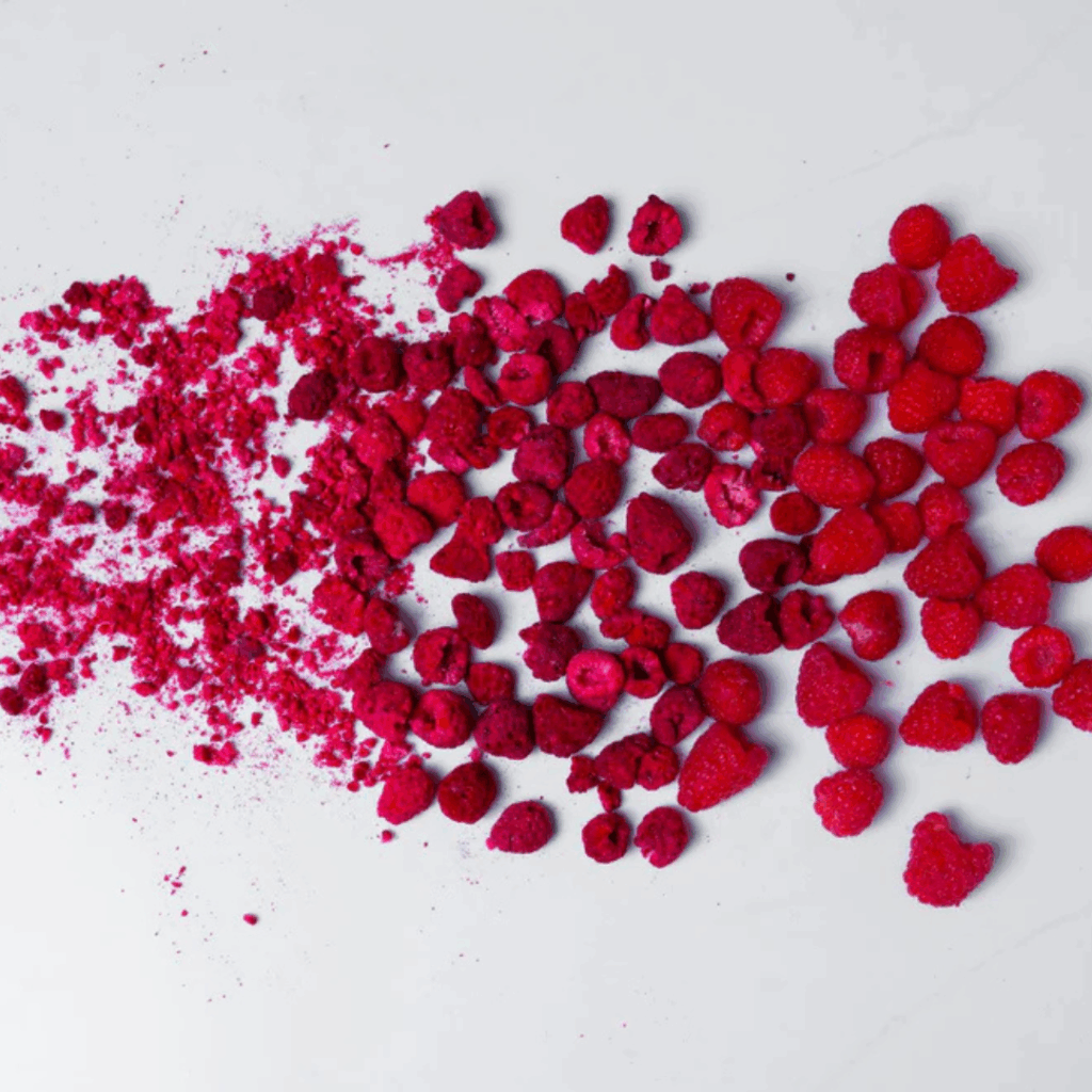 freeze dried raspberries